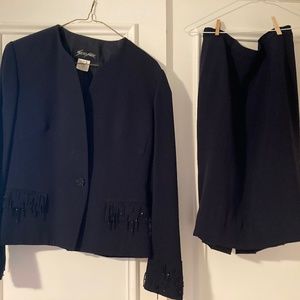 Cocktail suit. Navy